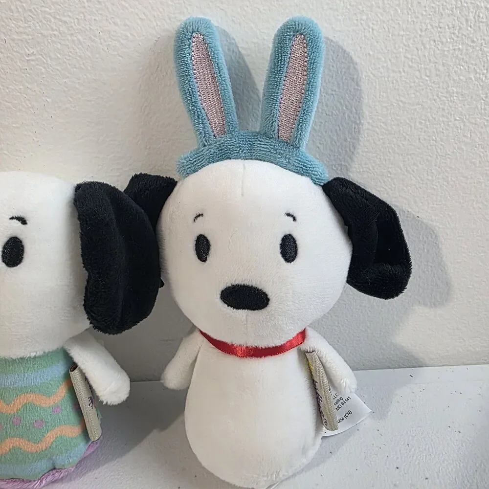 Hallmark Itty Bitty Bitty's Easter Snoopy Blue Rabbit Peanuts Egg Lot Of 3 EUC
